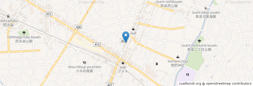 Mapa de ubicacion de ベリーベリースープ en 日本, 東京都, 杉並区.