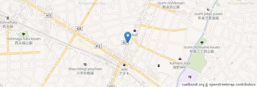 Mapa de ubicacion de TSUKUSHI en 日本, 东京都/東京都, 杉並区.
