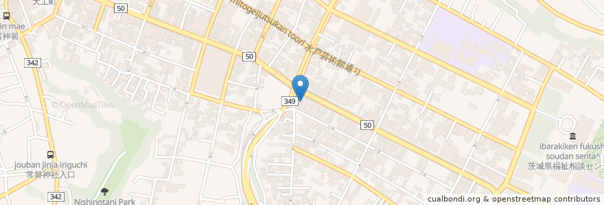 Mapa de ubicacion de Cafe PICO en 日本, 茨城県, 水戸市.