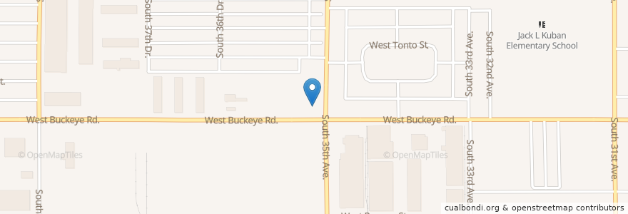 Mapa de ubicacion de Jack in the Box en United States, Arizona, Maricopa County, Phoenix.