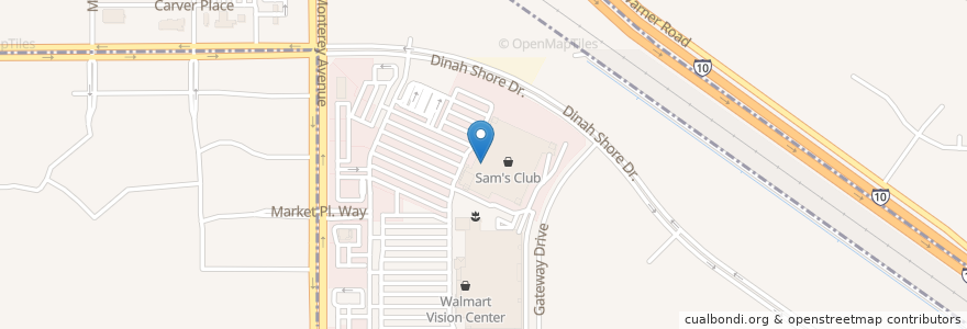 Mapa de ubicacion de Sam's Club Pharmacy en United States, California, Riverside County, Palm Desert.