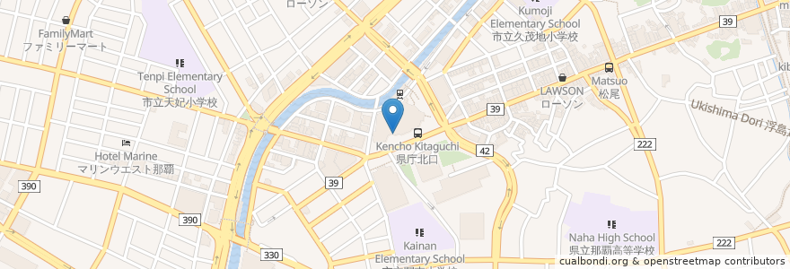 Mapa de ubicacion de ニッポンレンタカー県庁前営業所 en Jepun, 沖縄県, 那覇市.