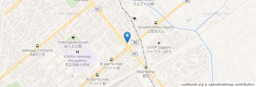 Mapa de ubicacion de ラーメン だるま亭 en Japonya, 北海道, 胆振総合振興局, 室蘭市.