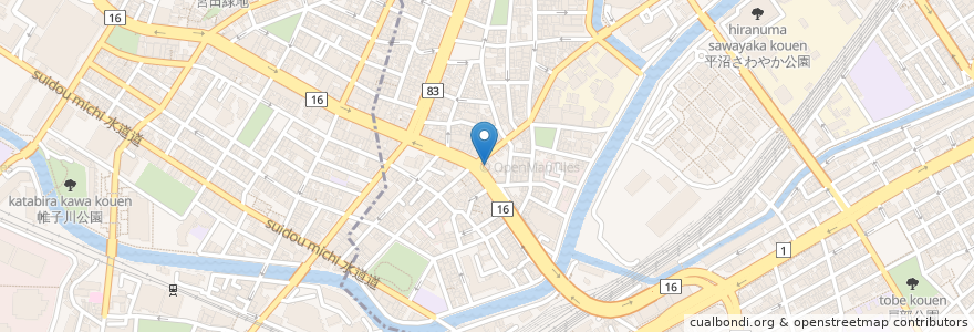 Mapa de ubicacion de フォルム ながお en 日本, 神奈川縣, 横滨市, 西区.