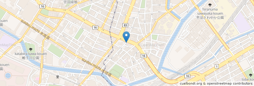 Mapa de ubicacion de 洪福寺耳鼻科 en 日本, 神奈川縣, 横滨市, 西区.