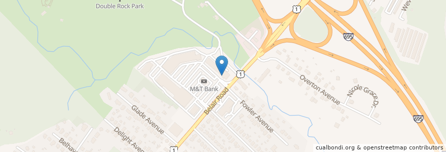 Mapa de ubicacion de ExpressCare+ en United States, Maryland, Baltimore County, Overlea.