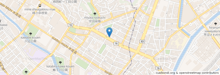 Mapa de ubicacion de 焼肉金城園 en 일본, 가나가와현, 요코하마시.