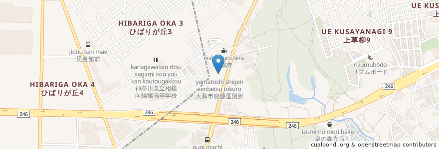 Mapa de ubicacion de 大和市資源選別所 en 日本, 神奈川県, 大和市.