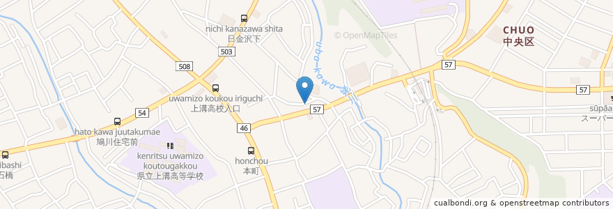 Mapa de ubicacion de らーめん花樂 en ژاپن, 神奈川県, 相模原市, 中央区.
