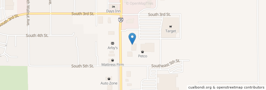 Mapa de ubicacion de Noodles & Company en United States, Iowa, Story County, Ames.