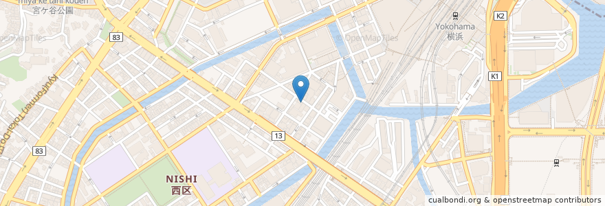 Mapa de ubicacion de カラオケ BIG ECHO en Japan, 神奈川県, Yokohama, 西区.