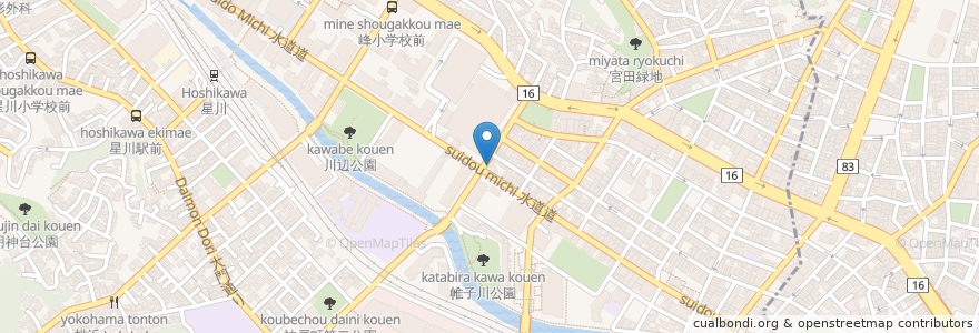 Mapa de ubicacion de てらた歯科医院 en Япония, Канагава, Йокогама, Ходогая.