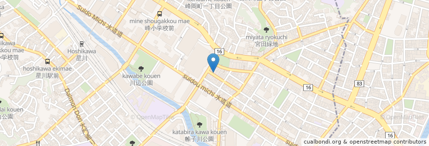 Mapa de ubicacion de 三井住友銀行 en Japon, Préfecture De Kanagawa, 横浜市, 保土ヶ谷区.