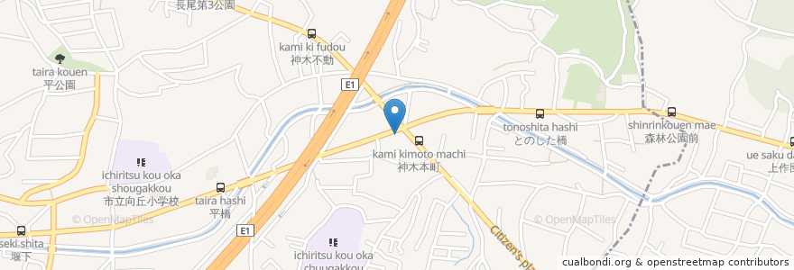 Mapa de ubicacion de 龍華飯店 en اليابان, كاناغاوا, 川崎市, 宮前区.