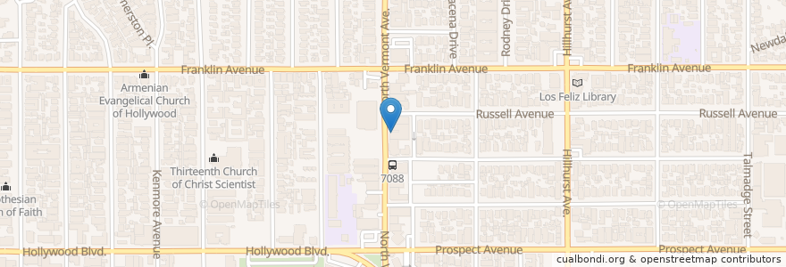 Mapa de ubicacion de Skylight Theater en Amerika Birleşik Devletleri, Kaliforniya, Los Angeles County, Los Angeles.