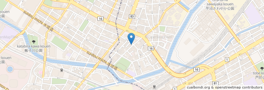 Mapa de ubicacion de 小料理 かくれんぼ en 日本, 神奈川県, 横浜市.