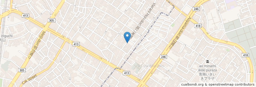 Mapa de ubicacion de Saladstop! en 日本, 東京都, 渋谷区.