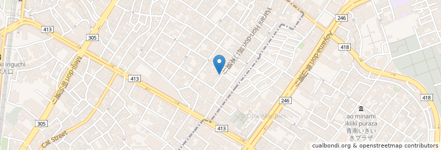 Mapa de ubicacion de 76 Cafe en Japan, 東京都, 渋谷区.