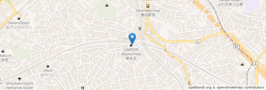 Mapa de ubicacion de よねもと耳鼻咽頭科 en 일본, 가나가와현, 요코하마시, 港北区.