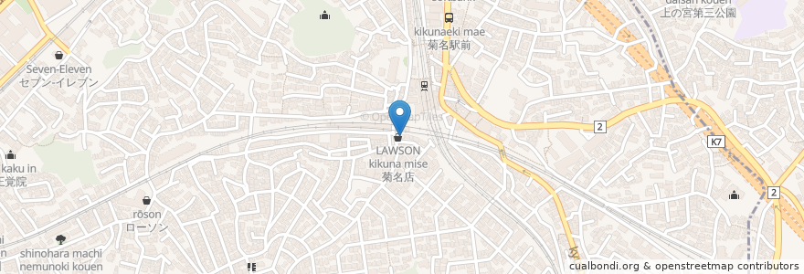 Mapa de ubicacion de 三橋整形外科 en ژاپن, 神奈川県, 横浜市, 港北区.
