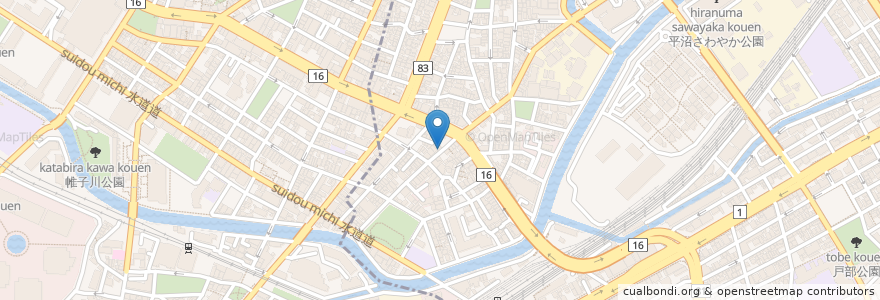 Mapa de ubicacion de Pokka en 日本, 神奈川県, 横浜市, 西区.
