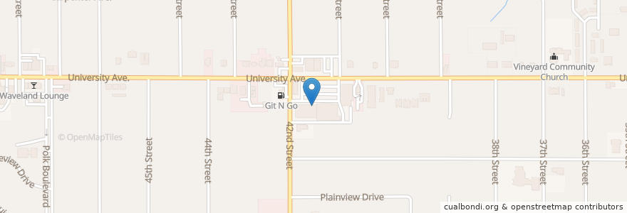 Mapa de ubicacion de UnityPoint Clinic en الولايات المتّحدة الأمريكيّة, آيوا, Polk County, Des Moines.
