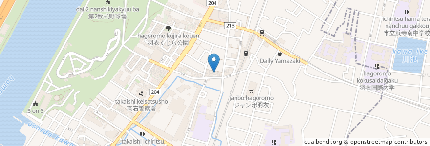 Mapa de ubicacion de 光月院 en 日本, 大阪府, 高石市.