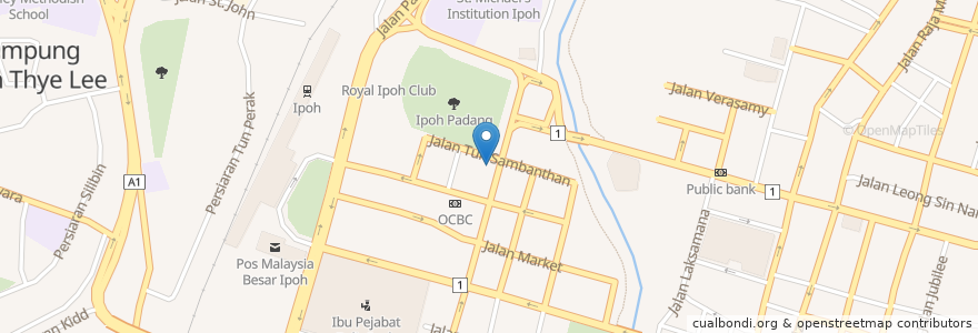 Mapa de ubicacion de HSBC en Malasia, Perak.