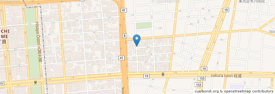 Mapa de ubicacion de ロアール en Japon, Préfecture D'Aichi, 名古屋市, 東区.