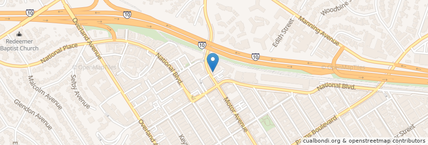 Mapa de ubicacion de Burrata House en Amerika Birleşik Devletleri, Kaliforniya, Los Angeles County, Los Angeles.