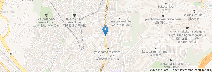 Mapa de ubicacion de 薬樹薬局 en Japon, Préfecture De Kanagawa, 横浜市, 保土ヶ谷区.
