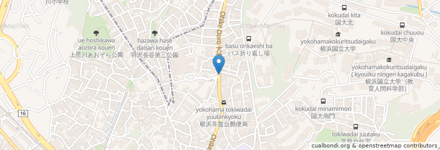 Mapa de ubicacion de 田辺薬局 en 일본, 가나가와현, 요코하마시, 保土ヶ谷区.