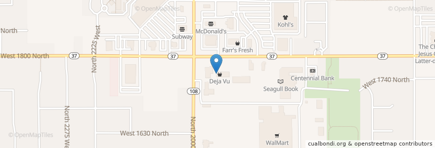 Mapa de ubicacion de Hungry Howie's en Amerika Syarikat, Utah, Davis County, Clinton.