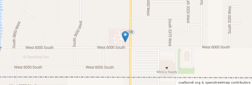 Mapa de ubicacion de Weber State Credit Union en Amerika Syarikat, Utah, Weber County, Roy.