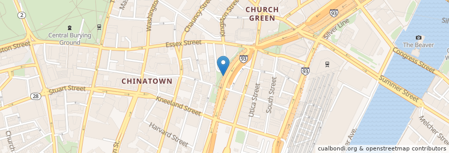 Mapa de ubicacion de Bluebikes en アメリカ合衆国, マサチューセッツ州, Suffolk County, ボストン.