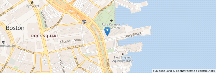 Mapa de ubicacion de Bluebikes en 미국, 매사추세츠, Suffolk County, Boston.