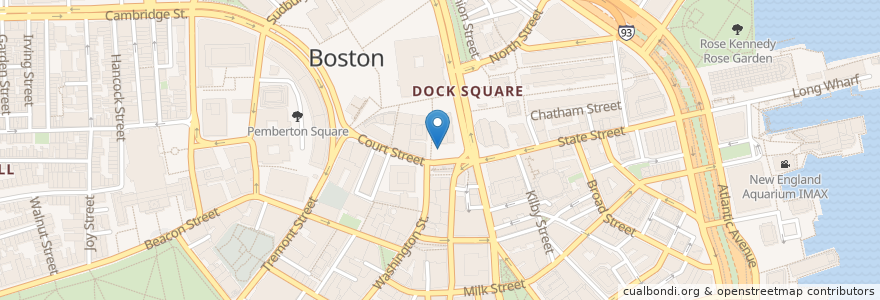 Mapa de ubicacion de Bluebikes en Amerika Birleşik Devletleri, Massachusetts, Suffolk County, Boston.