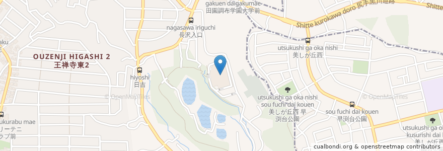 Mapa de ubicacion de 王禅寺処理センター en Japan, 神奈川県, 川崎市, 麻生区.