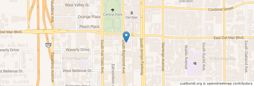 Mapa de ubicacion de Congregation Ale House en ایالات متحده آمریکا, کالیفرنیا, Los Angeles County, Pasadena.