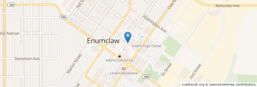 Mapa de ubicacion de Enumclaw Police en Verenigde Staten, Washington, King County, Enumclaw.
