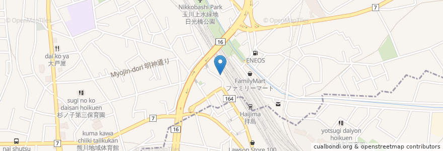 Mapa de ubicacion de SPT en Japon, Tokyo, 福生市.