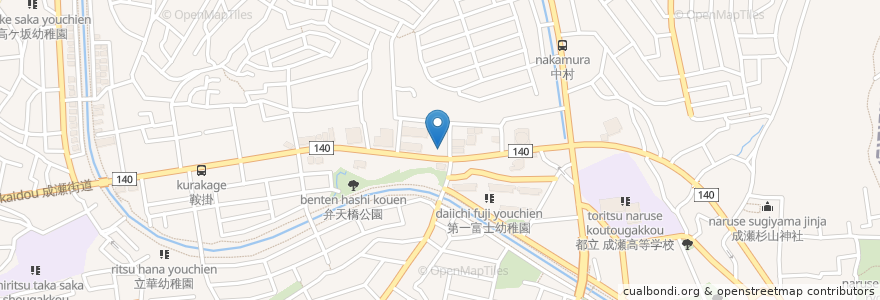 Mapa de ubicacion de 焼肉 安楽亭 en ژاپن, 東京都, 町田市.