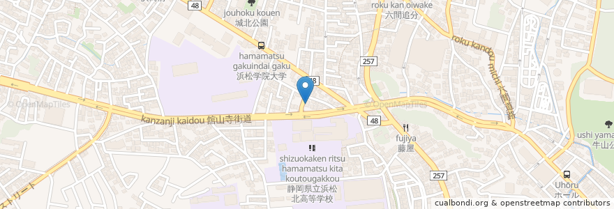 Mapa de ubicacion de 浜松バプテスト教会 en Jepun, 静岡県, 浜松市, 中区.