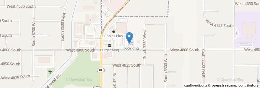 Mapa de ubicacion de Subway en United States, Utah, Weber County, Roy.