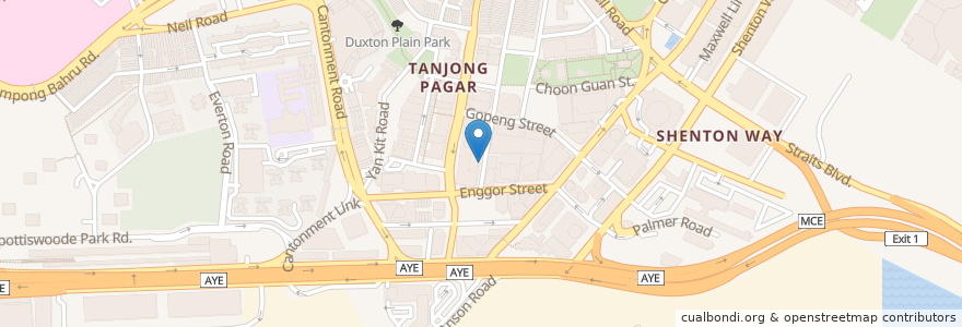 Mapa de ubicacion de Ramen Keisuke Tori King en سنغافورة, Central.