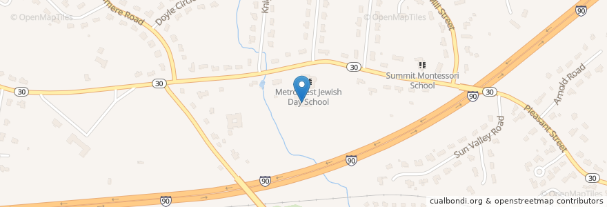 Mapa de ubicacion de Beth Am Temple en 美利坚合众国/美利堅合眾國, 马萨诸塞州 / 麻薩諸塞州 / 麻省, Middlesex County, Framingham.