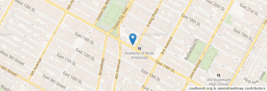 Mapa de ubicacion de Chipotle en 미국, 뉴욕, New York, New York County, Manhattan, Manhattan Community Board 5.