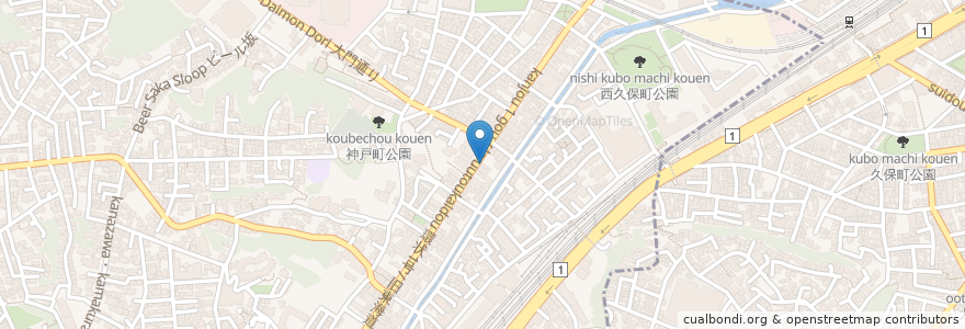 Mapa de ubicacion de うな平 en Japan, Kanagawa Prefecture, Yokohama, Hodogaya Ward.