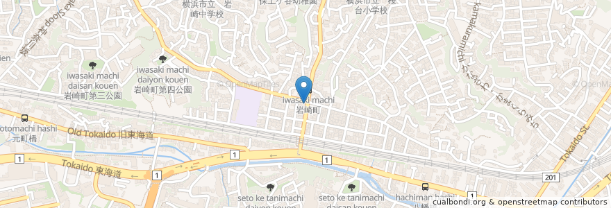 Mapa de ubicacion de 薬局たけむら en Japan, 神奈川県, Yokohama, 保土ヶ谷区.