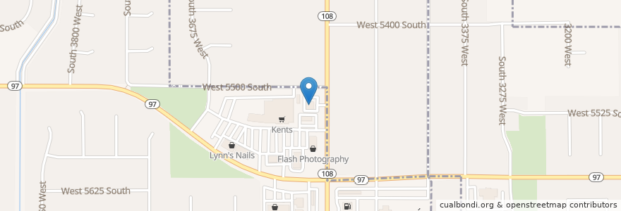 Mapa de ubicacion de Burrito Grande en ایالات متحده آمریکا, یوتا, Weber County, Roy.
